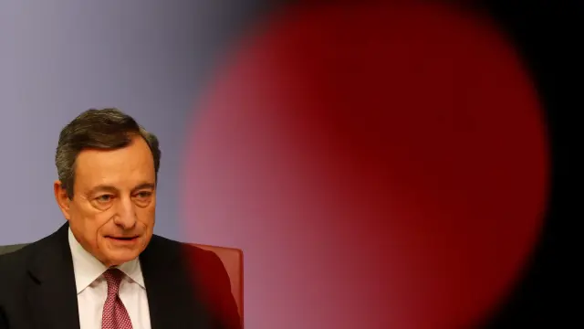 El presidente del BCE, Mario Draghi, en rueda de prensa.