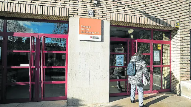 Escuela Oficial de Idiomas de Domingo Miral (Zaragoza), una de las doce que hay en Aragón.