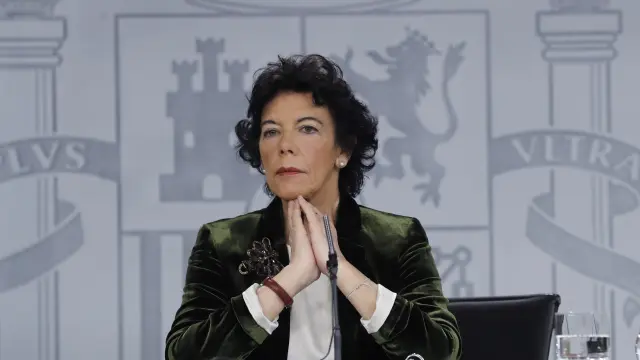 La ministra portavoz del Gobierno, Isabel Celaá.