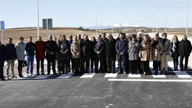 El presidente de Aragón, Javier Lambán, ha visitado el polígono de Gallur