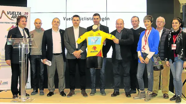 Presentación de la Vuelta a Aragón, que tuvo lugar ayer en Fitur.
