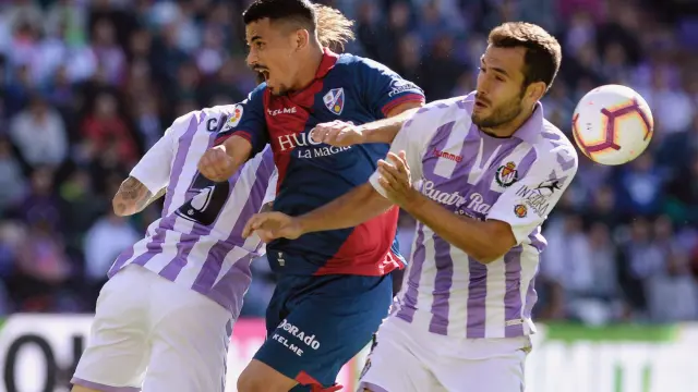 El Valladolid se impuso a la SD Huesca por 1-0 en el choque de la primera vuelta.