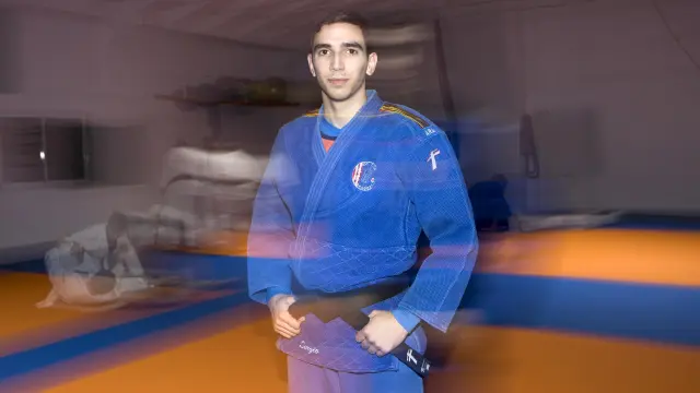 El internacional Sergio Ibáñez, del Zaragoza Judo Club.