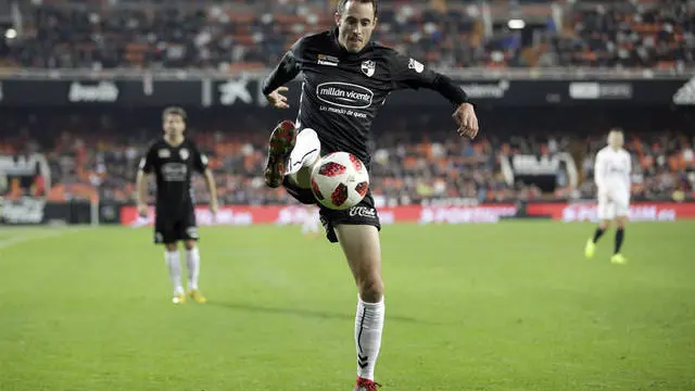 David Mainz, en un partido con el Ebro ante el Valencia en la Copa del Rey