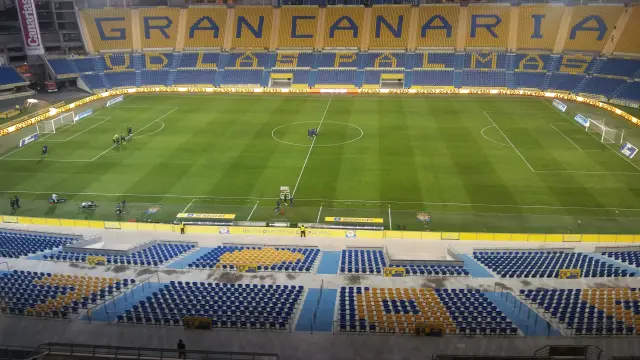 El estadio de Las Palmas, esta tarde.