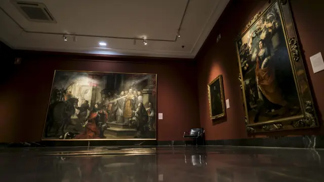 Sala del Museo de Zaragoza dedicada a la pintura barroca en la que se ha presentado la programación.