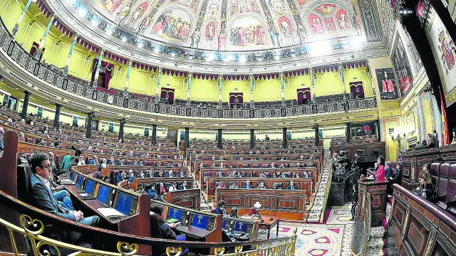 El Congreso, durante el debate de las enmiendas a la totalidad al presupuesto de Sánchez.