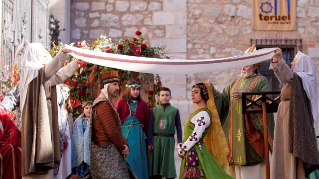 Representación de la boda entre Isabel de Segura y Don Pedro de Azagra.