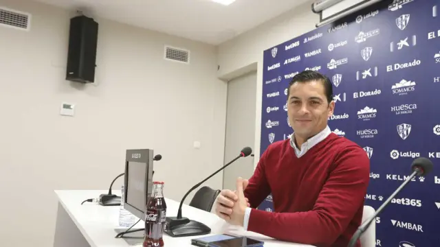 Francisco Rodríguez, en la rueda de prensa previa al partido con el Athletic.