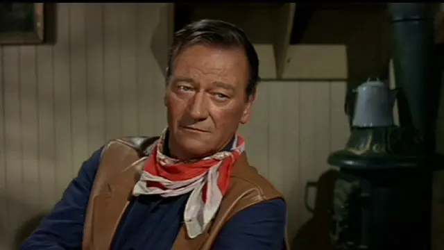 El actor estadounidense John Wayne.