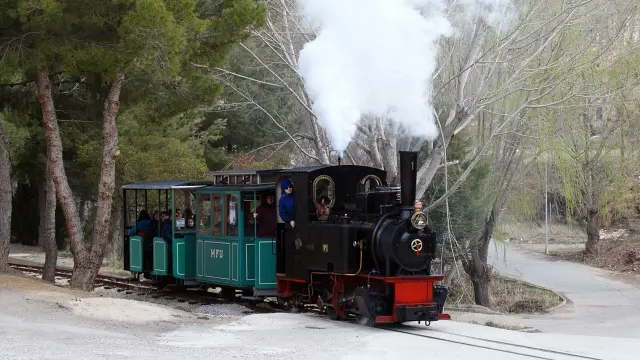 El tren minero recorrerá Utrillas todos los sábados a partir de marzo.