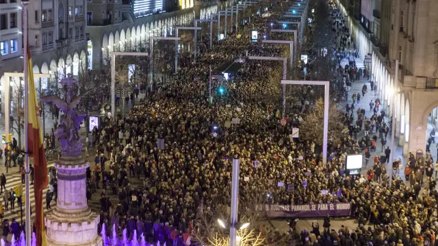 La más multitudinaria, con 37.000 participantes, fue la manifestación del 8 de marzo.