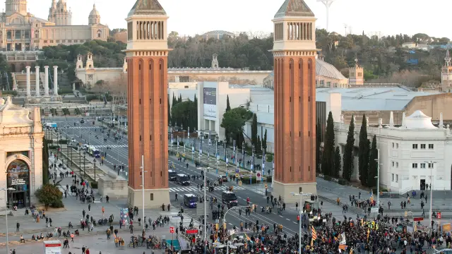 Protestas de los CDR por la presencia del Rey en Barcelona