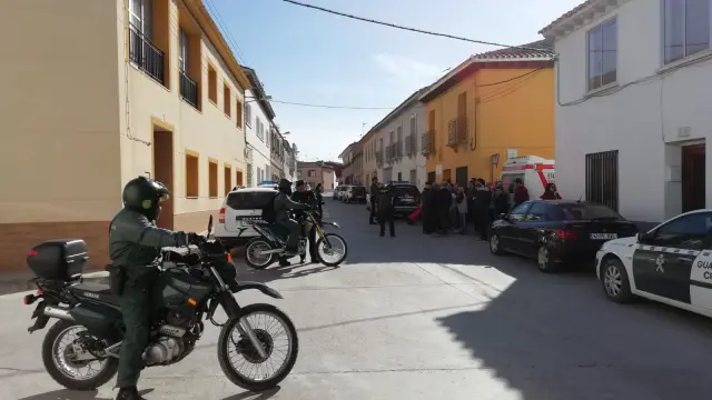 La Guardia Civil montó un amplio dispositivo de búsqueda para buscar a la anciana en Leciñena.