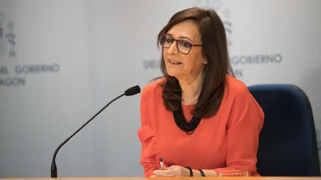 Carmen Sánchez, delegada del Gobierno en Aragón, este viernes.
