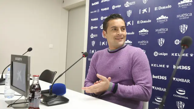Francisco Rodríguez, en la rueda de prensa previa al partido con el Sevilla.