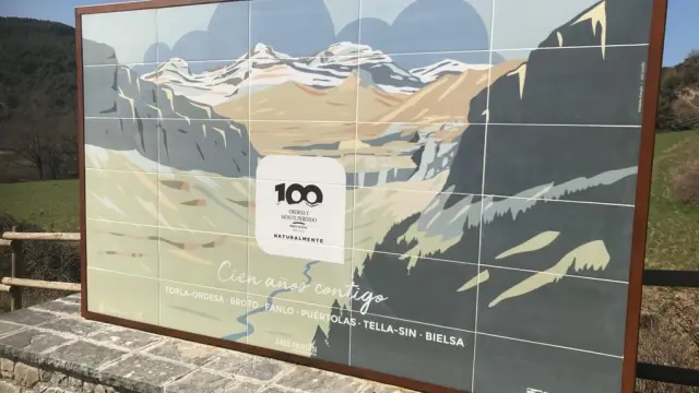 Nuevos murales del centenario del Parque Nacional de Ordesa y Monteperdido.