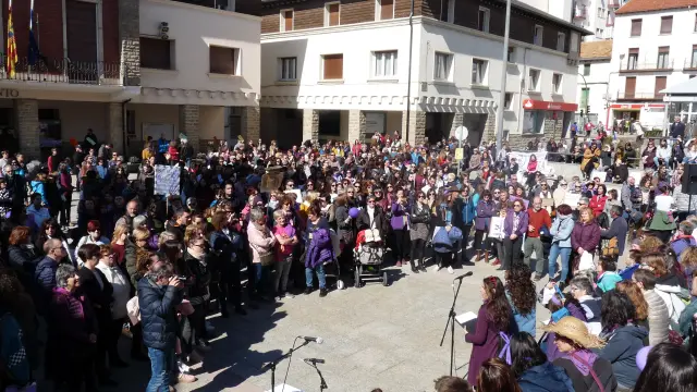 Manifestación del 8 de marzo en Sabiñánigo