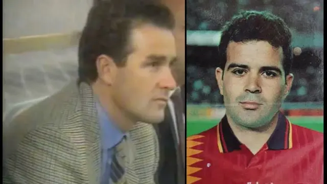 Víctor Fernández y Álvaro Cervera en fotos retrospectivas de 1991. El aragonés empezó ahí como entrenador de élite en el Real Zaragoza. El ecuatoguineano (afincado en Cantabria) era internacional con España en su etapa como jugador del Real Mallorca y el Valencia.