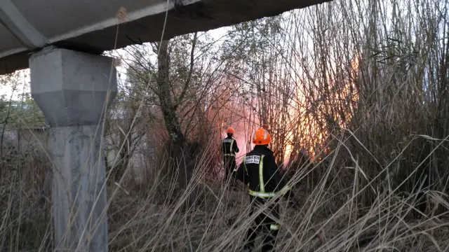 Una imagen del incendio sofocado en Cataluña.