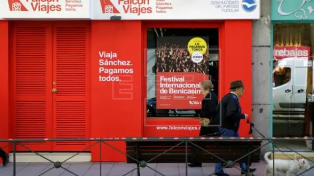 El PSOE recurre la campaña 'Falcón viajes'.