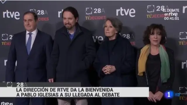 También la cabeza visible de Unidas Podemos, Pablo Iglesias, ha llegado a Prado del Rey.