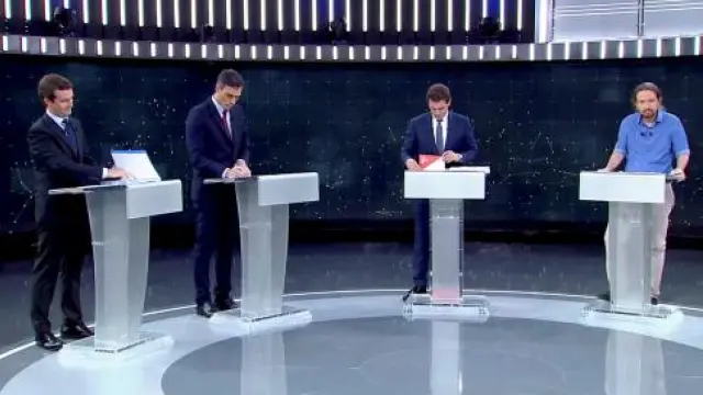 Debate electoral a cuatro en RTVE.