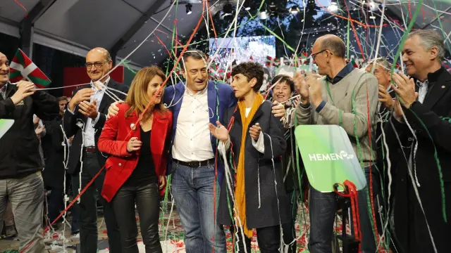Final de campaña del PNV en el País Vasco.