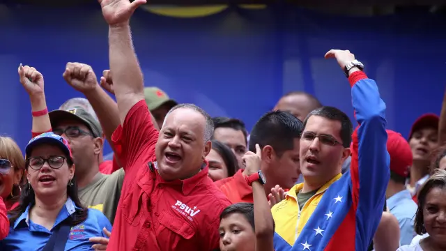 Jorge Arreaza y Diosdado Cabello, en Venezuela.