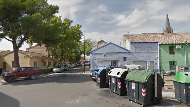 Barrio rural de Garrapinillos, donde ha ganado VOX.