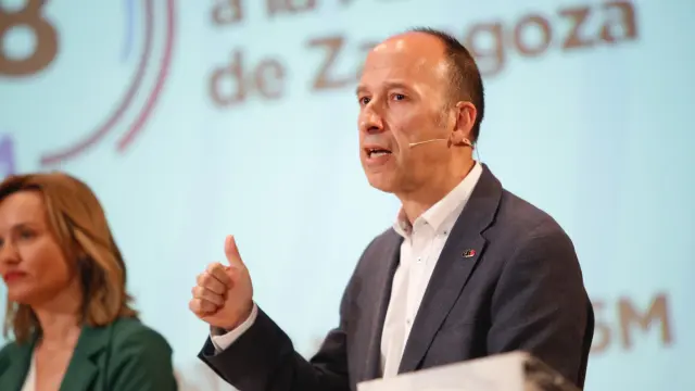 Carmelo Asensio, candidato de CHA al Ayuntamiento de Zaragoza.