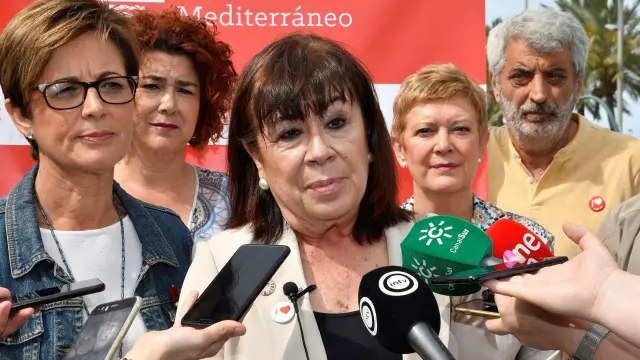 La presidenta del PSOE, Cristina Narbona.