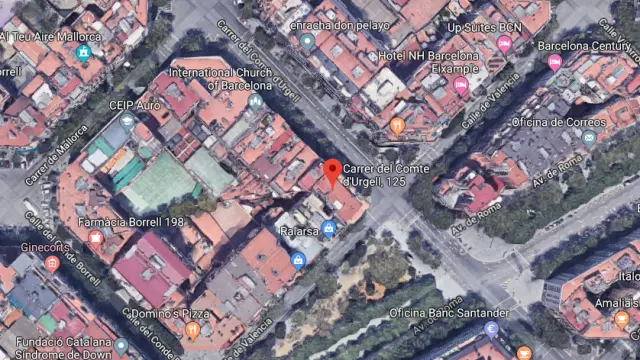 El tiroteo ha ocurrido en un piso situado en el número 125 de la calle Comte d'Urgell de Barcelona.