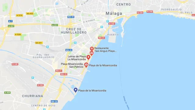 Ocurrió en la playa de la Misericordia de Málaga sobre las 16.00 del pasado 14 de mayo.
