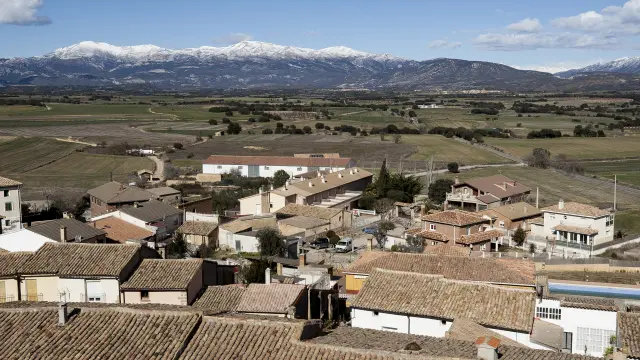 Vista de la localidad oscense de Angües.
