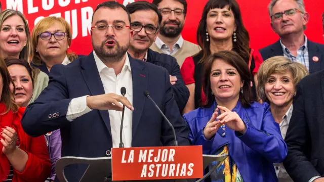 Adrián Barbón, líder del PSOE en Asturias.