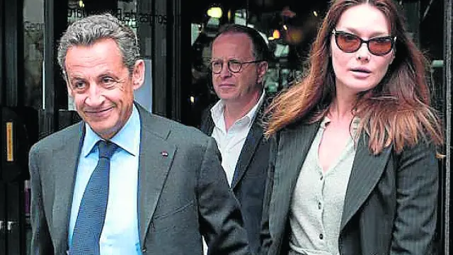 Nicolas Sarkozy y Carla Bruni.