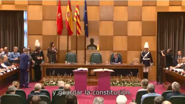 Constitución en directo del Ayuntamiento de Zaragoza.