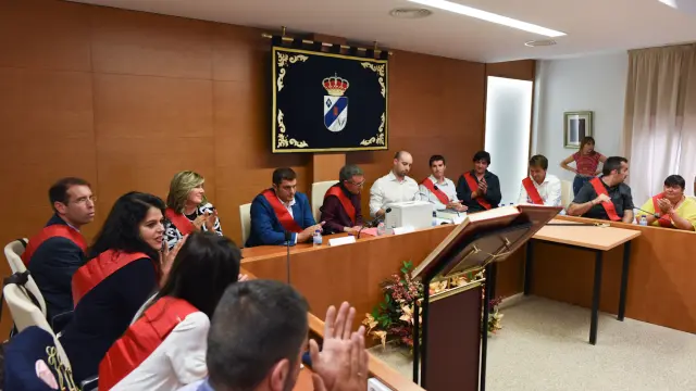 Pleno de constitución del Ayuntamiento de María de Huerva.
