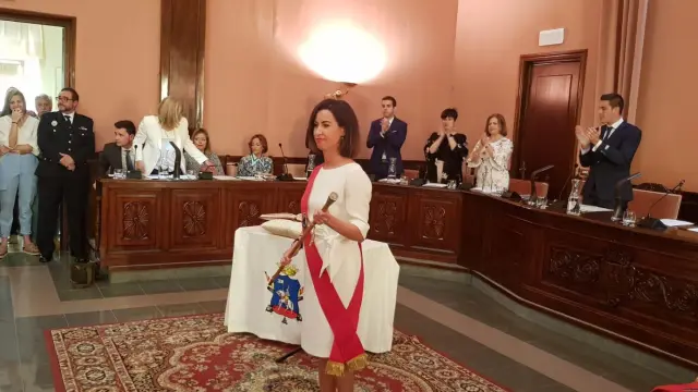 Teresa Ladrero, alcaldesa de Ejea de los Caballeros.