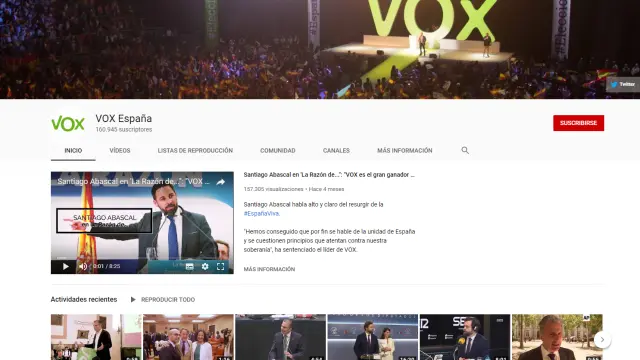 YouTube cerró durante varios días el canal oficial de Vox.