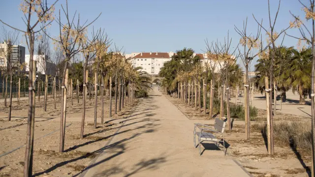 El parque de Los Prados de Utebo se va a ampliar en los próximos dos meses