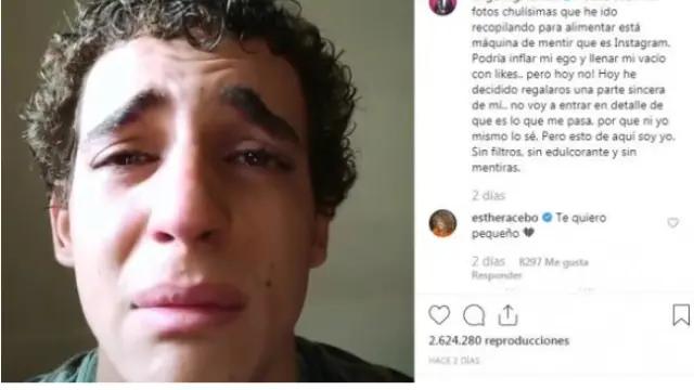 Miguel Herrán ha subido un vídeo llorando a su cuenta de Instagram para mostrar su parte más sincera.