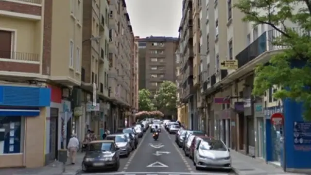Calle de María Lostal, donde se ha producido la detención.
