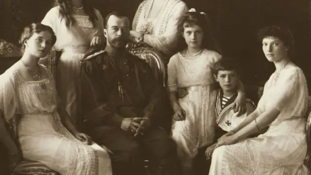Los miembros de la familia Romanov
