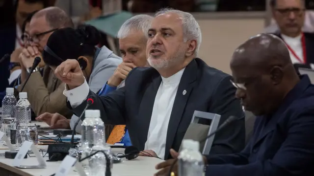 El ministro de Asuntos Exteriores iraní, Mohamad Javad Zarif.