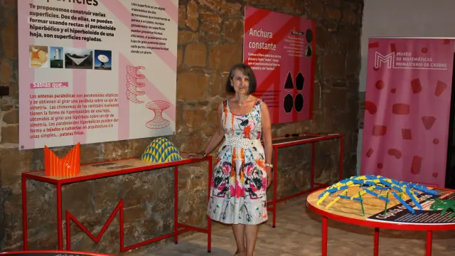 María Teresa Lozano Imízcoz en la sala del museo que lleva su nombre.