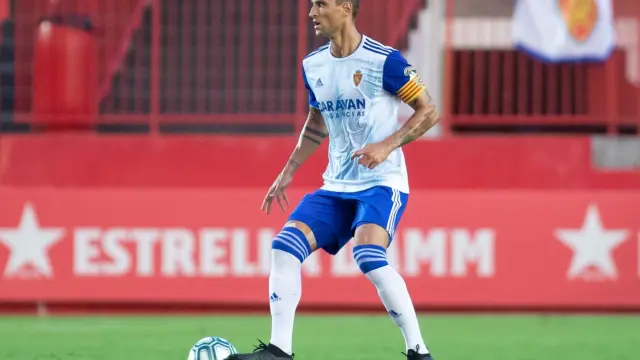 Grippo, el pasado sábado en el Nou Estadi de Tarragona, donde reapareció 9 meses después de haberse roto la rodilla derecha.