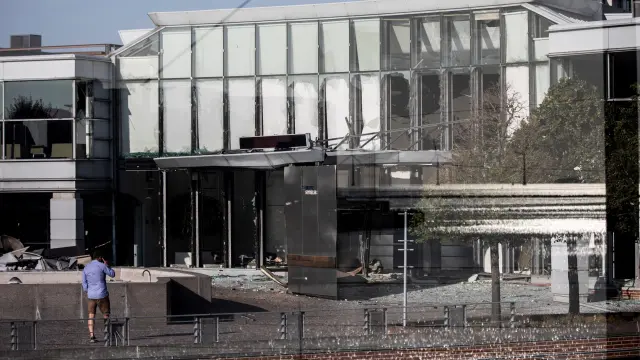 Explosión en la sede de la Agencia Tributaria de Copenhague.