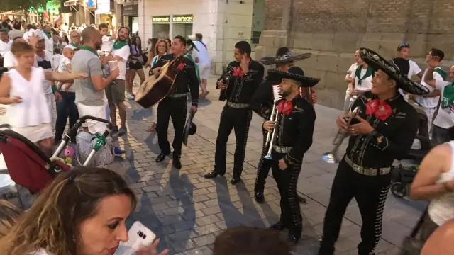 Actuaciones musicales en las calles de Huesca por San Lorenzo
